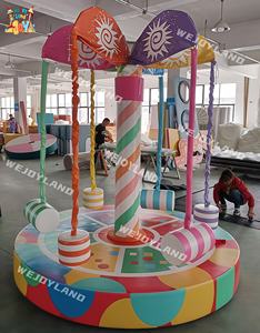 Carrusel Eléctrico Personalizado Wejoy con Sillas Giratorias para Niños y Equipamiento de Juego Suave para Parque Infantil Interior - Product Image 5