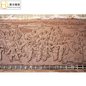 Relieve Rectangular de Bronce Fundido Jiahua con Diseño Tradicional de Follaje para Murales de Pared en Espacios Públicos - Product Image 3