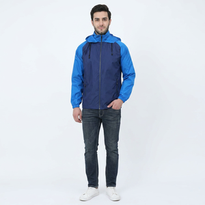 Best Quality Men's Hooded High Street Style Vintage Waterproof <b>Canvas</b> Windbreaker Rain Jacket OEM Service Autumn Front Logo - Product Image 1