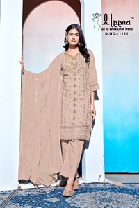 Elegante conjunto pakistaní Anarkali Salwar Kameez en tela de seda Georgette perfecto para funciones de boda y fiesta vestido étnico - Product Image 3