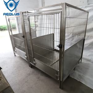 กรงสุนัขกลางแจ้งขนาดใหญ่พิเศษพร้อมถาดพลาสติกสำหรับสุนัขขึ้นเครื่อง<span class=keywords><strong>10X10</strong></span>ทำจากสแตนเลสสำหรับงานหนัก - Product Image 5