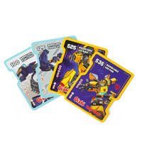 Cartes en plastique Transformers Roadblock Oishi, cartes de collection sur le thème de l'anime pour enfants, cartes de jeu en forme de personnage, pour les collectionneurs de 3 à 6 ans