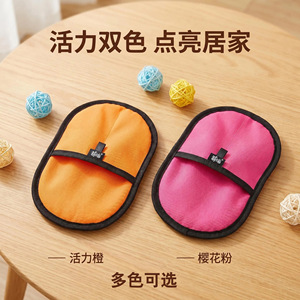 Gant anti-poils Zeng Ming extra large 24x16cm orange pour enlever les poils d'animaux (chiens) et pour usage domestique - Product Image 2