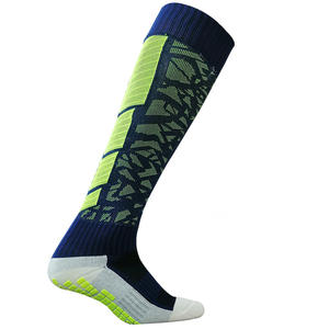 Chaussettes de football Elite longues multicolores grande taille Chaussettes de football antidérapantes à fond de serviette épaisse pour hommes - Product Image 4