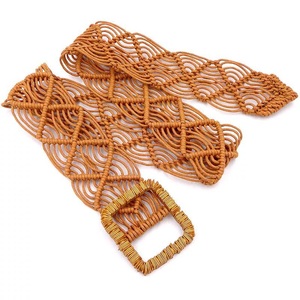Moda macramé bohemio Decoración Accesorios borla 10 mm Cinturón trenzado estrecho vestido <span class=keywords><strong>de</strong></span> mujer anudado decorado decoración del hogar - Product Image 6