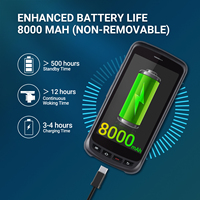 Pemindai Barcode Terbaru Tera Pro dengan Dudukan Pengisi Daya Android 11 BT 5.0 8000mAh 4G Wi-Fi GPS PDA Genggam 1D 2D QR