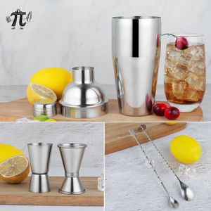 Nouvel ensemble de mélangeur à cocktails réutilisable et écologique en acier inoxydable 6 pièces avec <span class=keywords><strong>shaker</strong></span> et kit de barman – Collection 2025 en promotion - Product Image 3