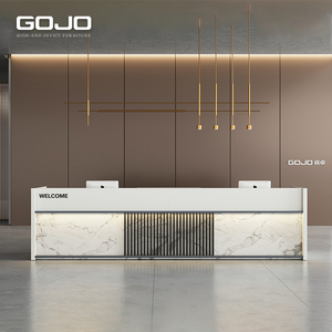 Bàn tiếp tân công ty gỗ hiện đại mới đến cho khách sạn phòng tập thể dục bệnh viện siêu thị sử dụng - Product Image 5