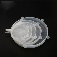 Vente en gros de couvercle de tasse en silicone réutilisable hautement extensible couvercle de bol garde-fraîcheur au micro-ondes