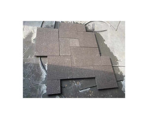 प्राकृतिक आउटडोर पत्थर भूरे पोर्फिरी क्यूब्स पत्थर बाहरी 10x10x5 सेमी क्षेत्र टाइल वर्ग के लिए टाइल बनाते हुए पत्थर आकार - Product Image 1