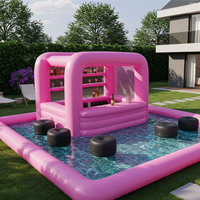 Bar flottant gonflable personnalisable avec sièges pour fêtes