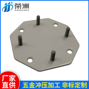 Placa de perforación de acero inoxidable RZ 01 con cuatro tornillos para mecanizado de precisión de piezas automotrices - Product Image 4