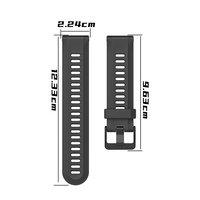 Tali pengganti gelang jam olahraga silikon 20mm 22mm 26mm keluaran pabrik untuk Garmin Fenix 5 6 7