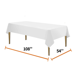 <span class=keywords><strong>Tovaglia</strong></span> 137x274cm <span class=keywords><strong>in</strong></span> <span class=keywords><strong>plastica</strong></span> rettangolare <span class=keywords><strong>tovaglia</strong></span> monouso impermeabile - Product Image 5