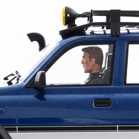 Coche RC FMS 1/10 Land Cruiser LC80 RS FCX10 PRO sin Escobillas, Control Remoto de 2.4 GHz, Eje Portal, Transmisión de Dos Velocidades, Diferenciales con Bloqueo