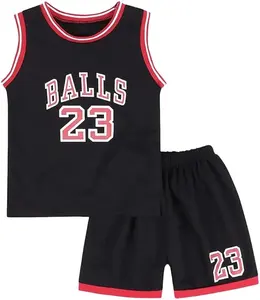 Kids Designer Custom Polyester Clothes Sport Wear Singlets For Children Jersey Print On Demand Basketball Uniforms Sublimation