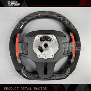 Volante de Fibra de Carbono Personalizado con LED para <span class=keywords><strong>BMW</strong></span> Serie 3 4 5 6 7 8 G20 G2X G3X M3 M4 M5 330i <span class=keywords><strong>330e</strong></span> 340i 440i - Product Image 5