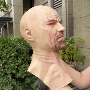 قناع تنكري للوجه بالكامل واقعي من اللاتكس، قناع رعب مخيف لرجل عجوز للهالوين، أقنعة حفلات - Product Image 6