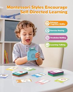 Airbition - Tarjetas de Memoria Interactivas Bilingües en Español e Inglés, Juguete de Aprendizaje del Idioma Montessori para Mayores de 2 Años, 510 <span class=keywords><strong>Palabras</strong></span>, Juego Sensorial - Product Image 4