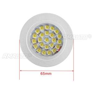 Lampe LED intérieure 12V avec interrupteur tactile pour camping-car, caravane, bateau, camping-car, voiture, lumière de plafond ronde, dôme, toit - Product Image 6