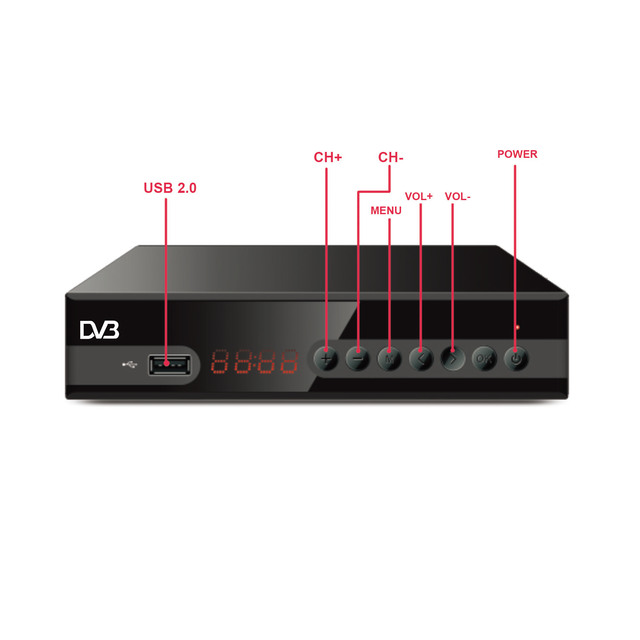 High Definition 1080P Decoder DVB-T2  Dvb Decoder youtube Digital Mini Tv Box Receiver Full hd Set Top Box
