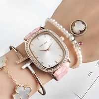 Montre à quartz de luxe Barrypolooem pour femme, personnalisable avec logo ODM, classique, en acier inoxydable, avec cadran en verre et aiguilles en alliage, motif dessin animé