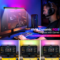 Barre lumineuse moderne pour moniteur à affichage LED de bureau rond alimenté par USB avec contrôle tactile Lumières de maison intelligente de style bricolage pour une utilisation dans la chambre