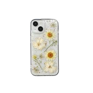 Custodia per telefono <span class=keywords><strong>trasparente</strong></span> vera margherita fiore per <span class=keywords><strong>iPhone</strong></span> 17 16 <span class=keywords><strong>11</strong></span> 12 13 14 15 <span class=keywords><strong>Pro</strong></span> Couqe di lusso in TPU fiore essiccato <span class=keywords><strong>trasparente</strong></span> - Product Image 4