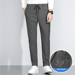 กางเกงกีฬาฤดูร้อนผู้ชายสุดหรู เอวยางยืด ทรงตรง ระบายอากาศ น้ำหนักเบา <span class=keywords><strong>ส</strong></span>วมใส่สบาย ทรงหลวม ระดับเอวกลาง ไซ<span class=keywords><strong>ส</strong></span>์ใหญ่ 5XL - Product Image 4