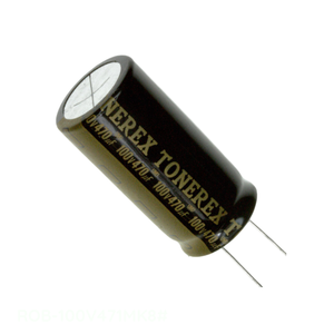 Distributeur agréé – Condensateur traversant 470 µF en aluminium 470 µF 20 % 100 V RADIAL ROB-100V471MK8 #   Condensateur - Product Image 1
