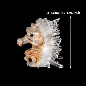 Wholesale Healing Natural <b>Crystal</b> Carvings Clear Quartz <b>Cluster</b> Seahorse for Gift Decoration - Product Image 6