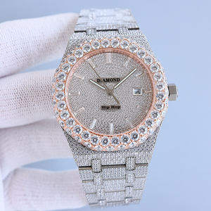 Orologio Automatico Meccanico di Lusso con Diamanti per Uomo, Hip Hop, Moissanite VVS, Cinturino in Acciaio Inox, Cristallo Zaffiro, Movimento ETA, 100 Bar - Product Image 2