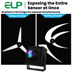 USB-камера ELP Global Shutter |   5 МП 50 кадров/с и 2 МП 60 кадров/с |   Миниатюрная широкоугольная камера для ПК для съемки быстрого движения - Product Image 2
