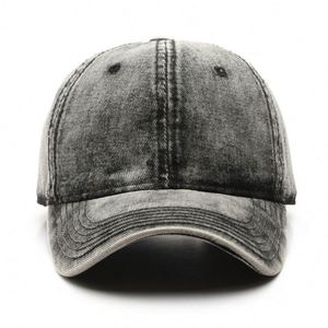 High Quality Cowboy <b>Baseball</b> <b>Cap</b> Washed Distressed Hats <b>Plain</b> Adjustable Cotton Denim Dad Outdoor Sports Hat Promotion Gift - Product Image 2