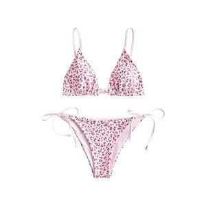 Maillot de bain sexy deux pièces pour femme, coupe push-up, à séchage rapide, avec bretelles croisées, idéal pour la plage en été - Product Image 3
