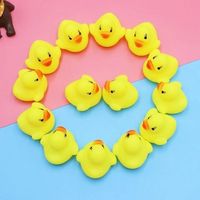 Mini bouée gonflable pour enfants, jouet en plastique écologique, petit canard jaune pour les jeux d'eau dans le bain, de 0 à 24 mois