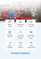 Système de guide touristique audio pour autobus à deux étages