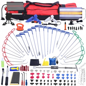 Móc đẩy que sơn ít Dent công cụ sửa chữa Kit móc que Kit với cho xe hơi vết lõm mưa đá thiệt hại loại bỏ sửa chữa - Product Image 2