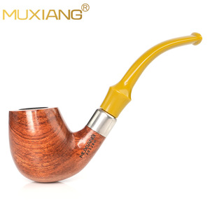 Muxiang Rosewood Tobacco Pipe 9mm Filter Bent Type Men's Smoking Pipe Wholesale - Product Image 2