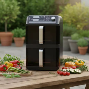 Freidora de Aire Doble Premium de 11.2L con Control de Temperatura Independiente y Pantalla Táctil, Electrodoméstico de Cocina para el Hogar - Product Image 5