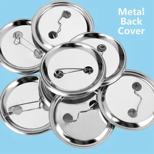 58mm 1 1/4 "Metal Pinback boş düğme rozet malzemesi