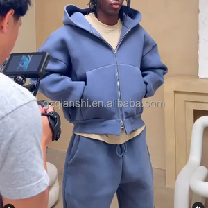 Completo giacca a vento in cotone con Zip 500 Gsm - Product Image 3