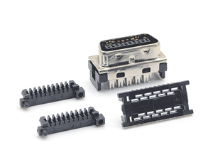 Conector de cuatro piezas de montaje hembra tipo IDC SCSI de paso de 1,27mm 2*10P - Product Image 5