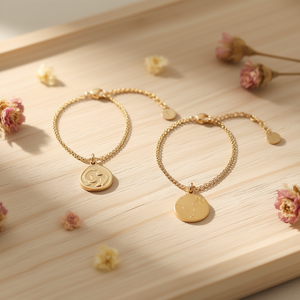 Bracelet porte-bonheur Zz, pendentif en forme de pièce de monnaie, chaîne réglable, bijoux à la mode pour femmes - Product Image 2