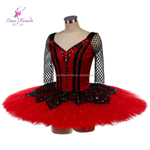B26632 Tutú de ballet profesional negro y rojo para <span class=keywords><strong>La</strong></span> Esmeralda Variación Competencia Traje de baile <span class=keywords><strong>Tutu</strong></span> - Product Image 3