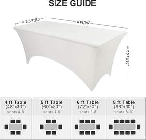 Özel Logolu Spandex Masa Örtüsü 180 cm Elastik Uyumlu Masa Örtüsü Partiler Etkinlikler Güzellik Salonu İş Etkinlikleri için - Product Image 2