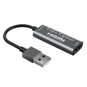 Boîte d'enregistrement de jeu portable Full HD 1080P HDMI vers USB 2.0 Carte de capture vidéo pour la diffusion en direct sur ordinateur