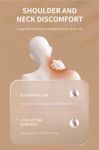 Masajeador de cuello amasado 5D potente inalámbrico Mini cuello hombro espalda masajeador trapecio masajeador con calefacción - Product Image 6