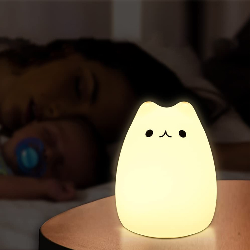 Новая технология, силиконовый Rgb сенсорный стол, сенсорный люк, детский отдых, милая детская лампа, светодиодный ночник, ночник для детей