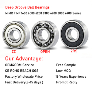 Bearing Bola Alur Dalam Motor Rendah Kebisingan Seri MR ZZ 2RS Z3 Tingkat Getaran Mengurangi Kebisingan pada Peralatan Rumah Tangga dan Peralatan Kantor - Product Image 5